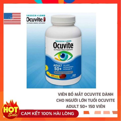 Viên bổ mắt Ocuvite Adult 50+ - Giải pháp chăm sóc sức khỏe mắt cho người lớn tuổi từ Small Family