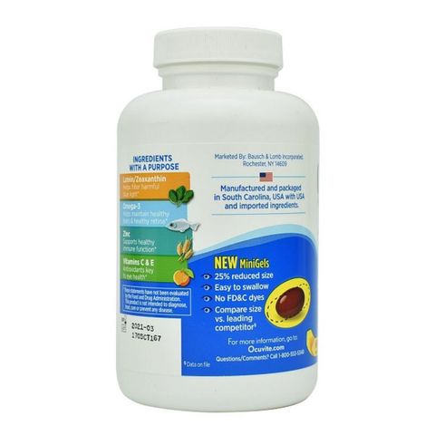 Viên bổ mắt Ocuvite Adult 50+ - Giải pháp chăm sóc sức khỏe mắt cho người lớn tuổi từ Small Family