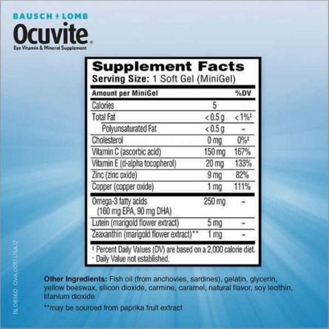 Viên bổ mắt Ocuvite Adult 50+ - Giải pháp chăm sóc sức khỏe mắt cho người lớn tuổi từ Small Family