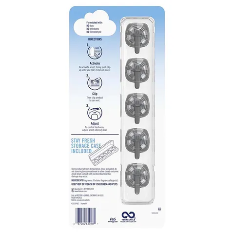 Nước Hoa Ô Tô Febreze Kẹp Cửa Gió Điều Hòa - Hương Linen và Sky Tạo Không Gian Thoáng Mát, An Toàn Cho Sức Khỏe