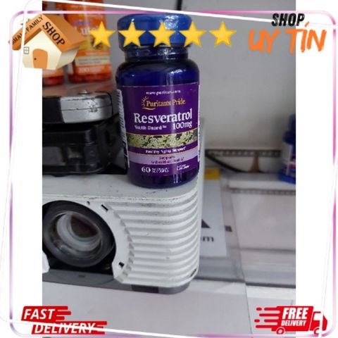 Viên uống hỗ trợ sức khoẻ tim mạch Resveratrol 100mg Puritan's pride 60