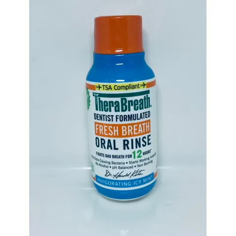 Nước Súc Miệng TheraBreath Fresh Breath - Ngăn Ngừa Sâu Răng, Giảm Vôi Răng, Chống Hôi Miệng 24 Giờ - Chăm Sóc Răng Miệng Chuyên Nghiệp