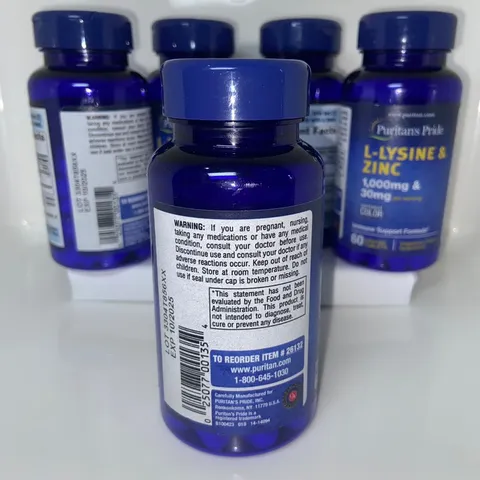 Viên uống giảm mụn bổ sung L - lysine 1000mg và zinc 30mg 60v - Small Family