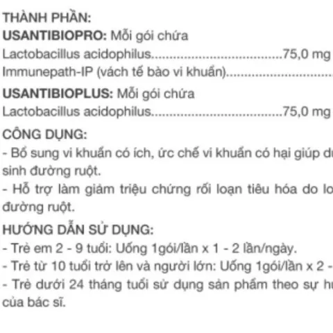Men Vi Sinh Usantibiopro - Hỗ Trợ Tiêu Hóa, Giảm Đầy Hơi và Khó Tiêu, Tăng Cường Hấp Thu Dinh Dưỡng Cho Người Lớn - Mediphar USA
