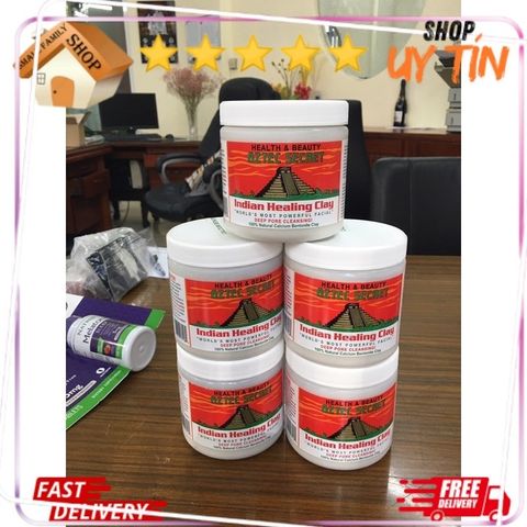 Mặt Nạ Đất Sét Núi Lửa Bentonit Aztec Secret - Giảm Mụn, Thải Độc Da, Dưỡng Sáng Da, 454g - Hàng Mỹ