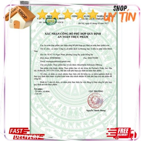 Viên Uống Selenium 200 mcg - Hỗ Trợ Tim Mạch, Tăng Cường Miễn Dịch, Chống Oxy Hóa - Puritan's Pride