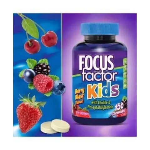 [Date 4/2026] Kẹo dẻo hỗ trợ trí não cho bé Focus Factor fof Kids 60v - Small Family