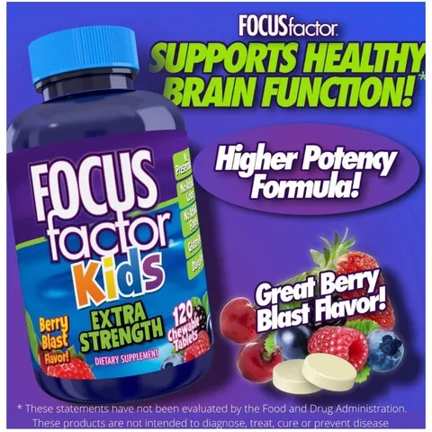 [Date 4/2026] Kẹo dẻo hỗ trợ trí não cho bé Focus Factor fof Kids 60v - Small Family