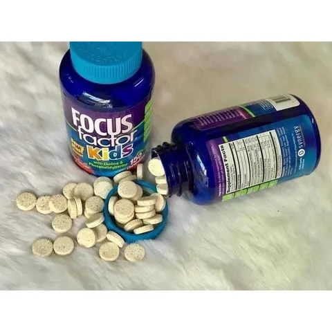 [Date 4/2026] Kẹo dẻo hỗ trợ trí não cho bé Focus Factor fof Kids 60v - Small Family