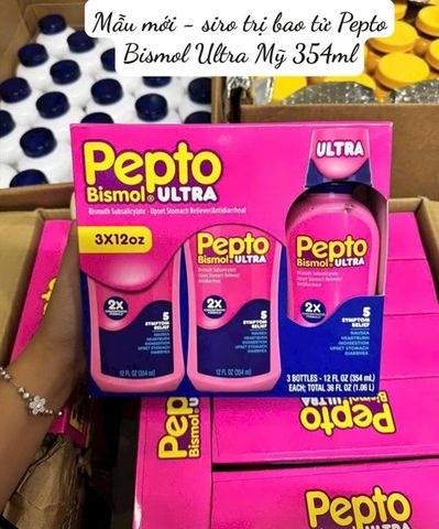 Siro Hỗ Trợ Tiêu Hóa Dạ Dày Pepto Bismol 354ml - Giải Pháp Cho Dạ Dày Khó Chịu, Sản Phẩm Chức Năng Thiên Nhiên