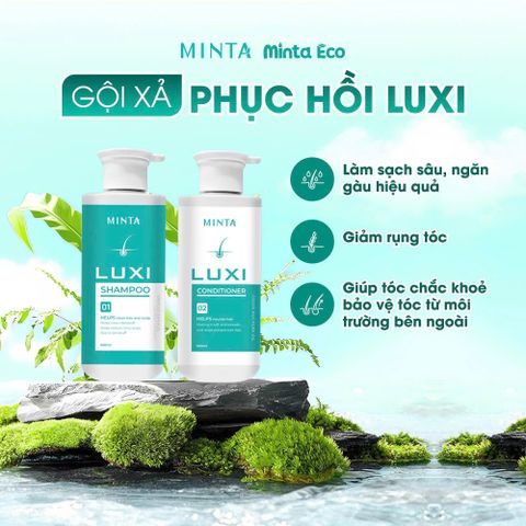 Combo Dầu Gội Xả Phục Hồi LUXI 500ml - Giúp Làm Sạch Da Đầu, Nuôi Dưỡng Tóc Khỏe Mạnh, Mềm Mượt và Giảm Gãy Rụng Tóc