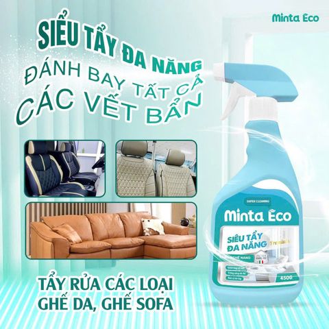 Nước Siêu Tẩy Đa Năng Minta Eco 450g - Công Nghệ Nano An Toàn, Tẩy Sạch Nhanh Chóng Nhiều Bề Mặt Trong Nhà, Thân Thiện Với Da Tay