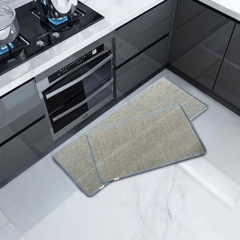 Bộ Thảm Đôi Silver Cao Cấp - 1 Thảm Nhỏ 50x80cm và 1 Thảm Dài 50x120cm Chống Trượt, Siêu Thấm Cho Phòng Tắm và Bếp
