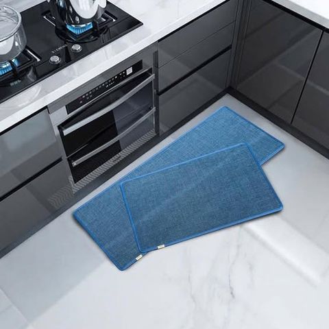 Bộ Thảm Đôi Silver Cao Cấp - 1 Thảm Nhỏ 50x80cm và 1 Thảm Dài 50x120cm Chống Trượt, Siêu Thấm Cho Phòng Tắm và Bếp