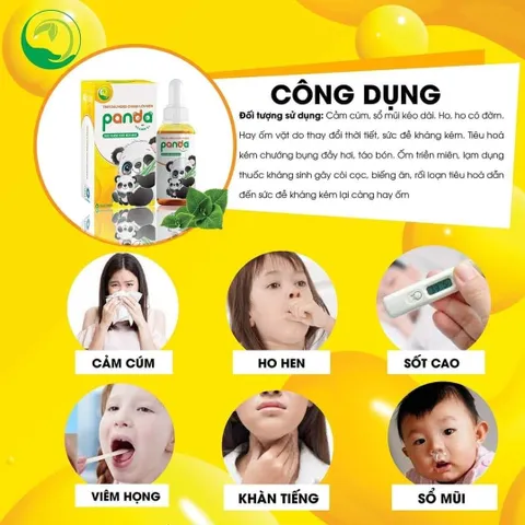 Tinh Dầu Húng Chanh Panda Thanh Mộc Hương 30ml - Giảm Ho, Sổ Mũi, Tăng Đề Kháng Cho Bé, Hỗ Trợ Miễn Dịch Tự Nhiên