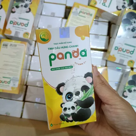 Tinh Dầu Húng Chanh Panda Thanh Mộc Hương 30ml - Giảm Ho, Sổ Mũi, Tăng Đề Kháng Cho Bé, Hỗ Trợ Miễn Dịch Tự Nhiên