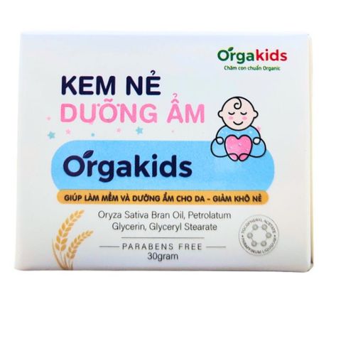 Kem Nẻ Orgakids 30g - Dưỡng ẩm và làm mềm da cho bé, giảm khô nẻ, an toàn và hiệu quả trong mùa đông