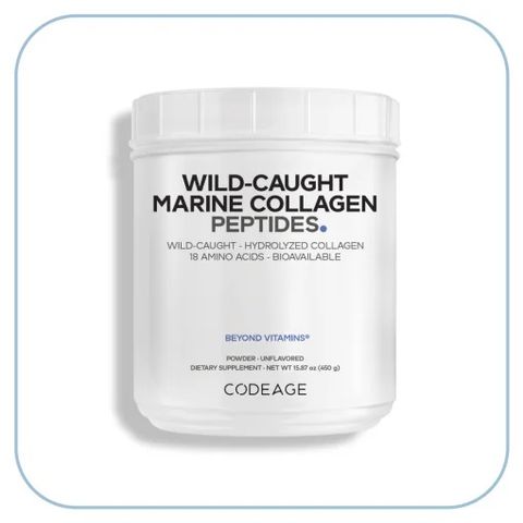 Bột Collagen Biển Codeage Peptides 450g - Thực Phẩm Bảo Vệ Sức Khỏe, Cấp Ẩm & Trẻ Hóa Da, Xuất Xứ Mỹ