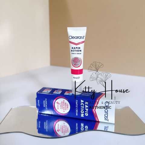 Kem Trị Mụn Clearasil Ultra Rapid Action 15ml - Giảm Kích Thước Mụn Nhanh Chóng và Tình Trạng Đỏ Trong 4 Giờ
