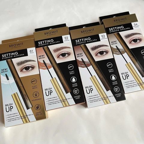 Mascara Chân Mày BROWIT BY NONGCHAT 2g - Định Hình Mày Tự Nhiên, Không Lem, Chải Chính Xác - Sản Phẩm Trang Điểm Thái Lan