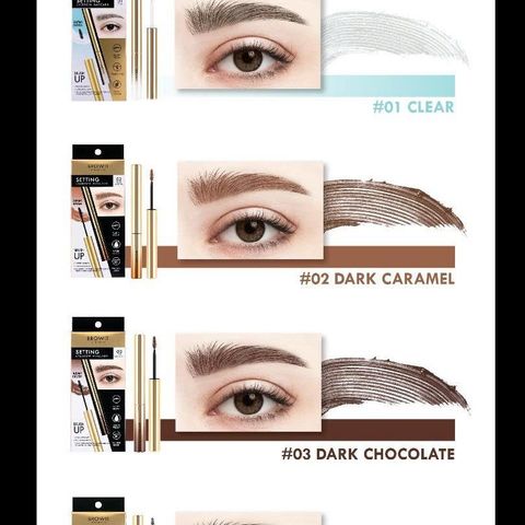 Mascara Chân Mày BROWIT BY NONGCHAT 2g - Định Hình Mày Tự Nhiên, Không Lem, Chải Chính Xác - Sản Phẩm Trang Điểm Thái Lan