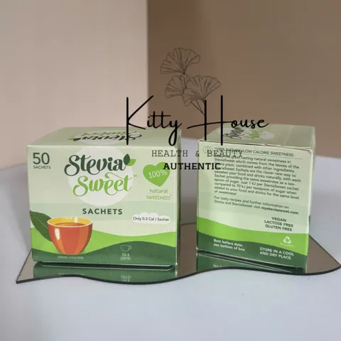Đường Cỏ Ngọt SteviaSweet 50 Gói - Vị Ngọt Tự Nhiên, Ít Calo Thích Hợp Cho Đồ Uống Và Thực Phẩm Dịu Ngọt