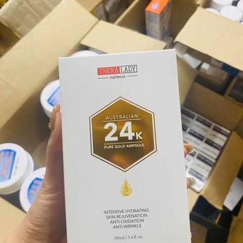 Tinh chất vàng 24k kèm thanh lăn úc hộp 100ml