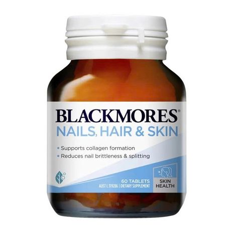 Viên uống Blackmores Nails Hair Skin của Úc - Hỗ trợ đẹp da, tóc và móng chắc khỏe, giảm rụng tóc, cải thiện vẻ đẹp tự nhiên.