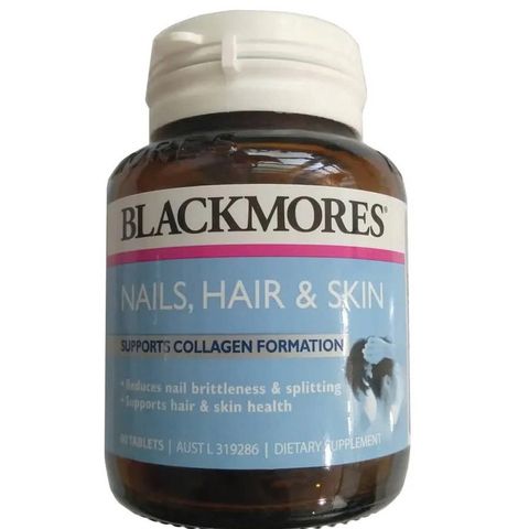 Viên uống Blackmores Nails Hair Skin của Úc - Hỗ trợ đẹp da, tóc và móng chắc khỏe, giảm rụng tóc, cải thiện vẻ đẹp tự nhiên.