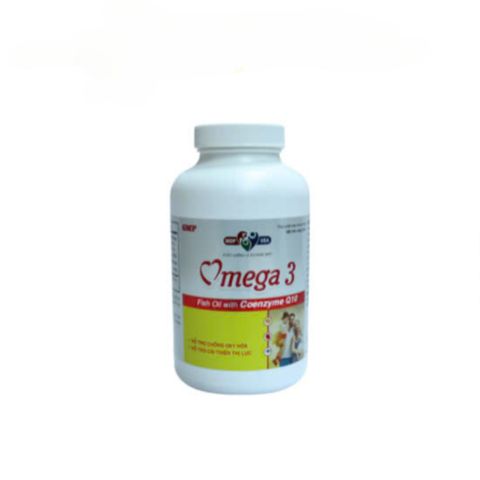 Viên Uống Omega 3 Dầu Cá - Hỗ Trợ Sức Khỏe Não Bộ, Da, Mắt - Lọ 60 Viên Nang Mềm Coenzyme Q10 Bổ Sung Omega 3 EPA DHA