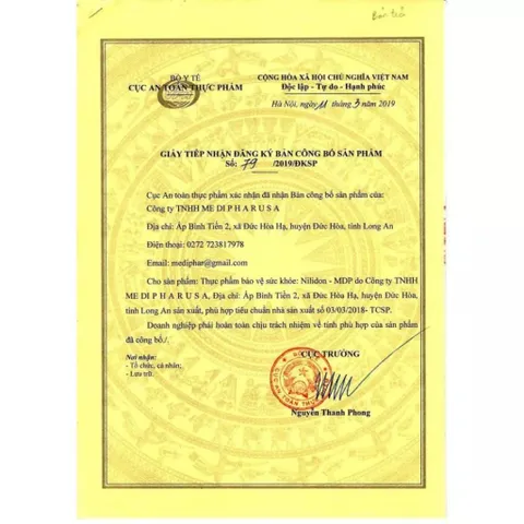 Nilidon-MDP Bổ sung Thymomodulin Tăng Cường Sức Đề Kháng - Thực Phẩm Chức Năng Hỗ Trợ Miễn Dịch 100 Viên Nang