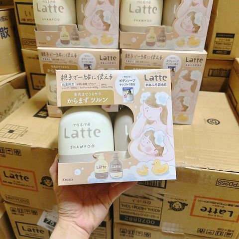 Cặp Dầu Gội Xả Latte Kracie Nhật Bản 400ml - Chăm Sóc Tóc Mềm Mượt, Bóng Khỏe, Hương Thơm Tươi Mát, Dành Cho Mọi Loại Tóc