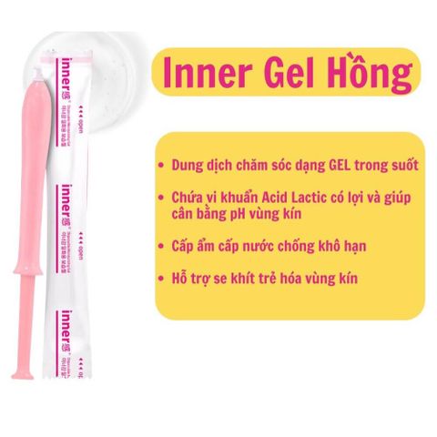 Gel Phụ Khoa [ Lẻ Ống  ] Gel Inner Vệ Sinh Phụ Nữ cân bằng độ PH dưỡng ẩm và làm sạch sâu