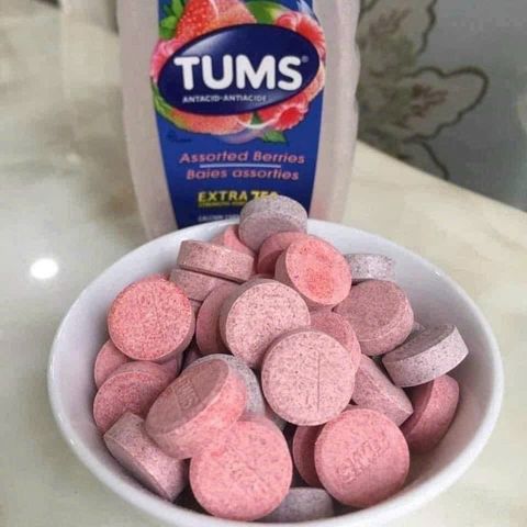 Viên nhai hỗ trợ tiêu hóa Tums Extra Strength hộp 200 viên - Hàng