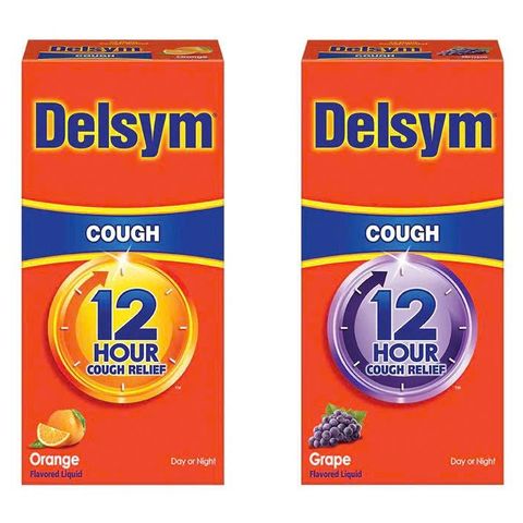 Delsym Cough 12 Hour 148ml - Siro Giảm Ho Kéo Dài 12 Giờ Vị Cam/Nho, Hỗ Trợ Dịu Cơn Ho, An Toàn Ban Ngày và Đêm