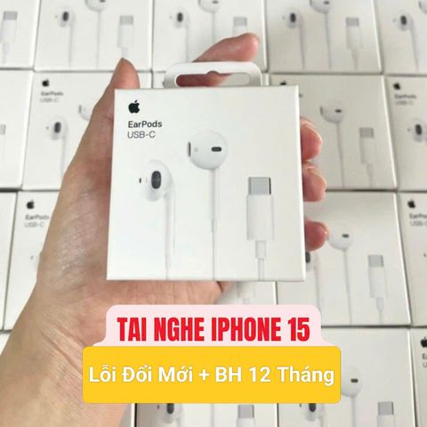 Tai Nghe Apple iPhone 15 Chất Lượng Âm Thanh Tuyệt Vời - Thiết Kế Thời Trang, Bảo Hành 12 Tháng, Dễ Dàng Kết Nối