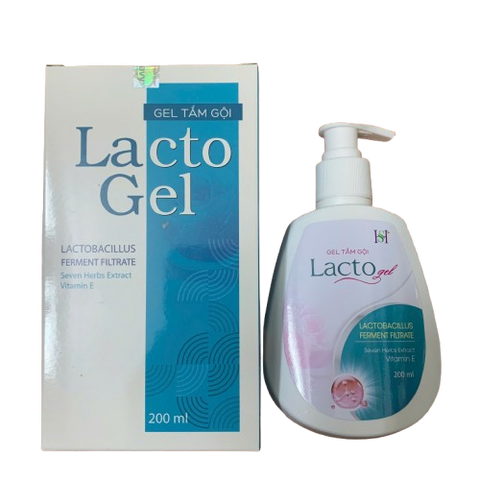 Gel Tắm Gội Lacto SH 200ml - Giải Pháp Cho Da Khô Nhạy Cảm, Kích Ứng, Mẩn Đỏ, Mề Đay, Dành Cho Trẻ Em Từ 1 Ngày Tuổi