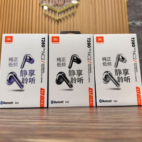 Tai Nghe Bluetooth JBL T280 TWS NC2 - Chống Ồn Chủ Động ANC, Waterproof, True Wireless - Âm Thanh Chất Lượng Cao, Hàng Chính Hãng