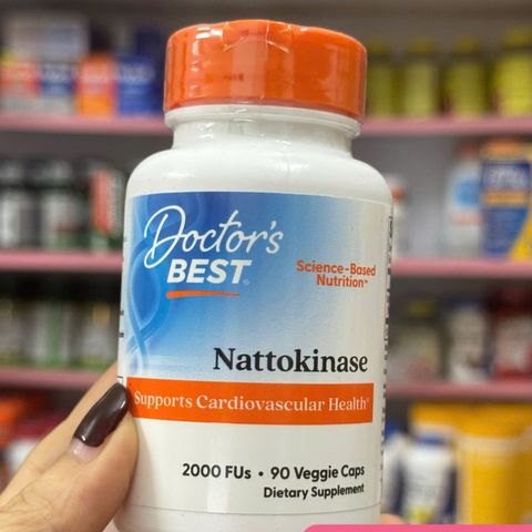 Viên uống Nattokinase 2000 FU Doctor’s Best 90 viên - Hỗ trợ tim mạch, ngăn ngừa đột quỵ, ổn định huyết áp, bổ sung enzyme tự nhiên