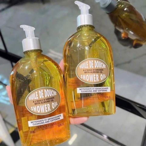 Dầu Tắm Hạnh Nhân L'Occitane Amande Almond Shower Oil 500ML - Dưỡng Ẩm Da Mịn Màng, Trải Nghiệm Spa Tại Nhà, Hương Thơm Ngọt Ngào
