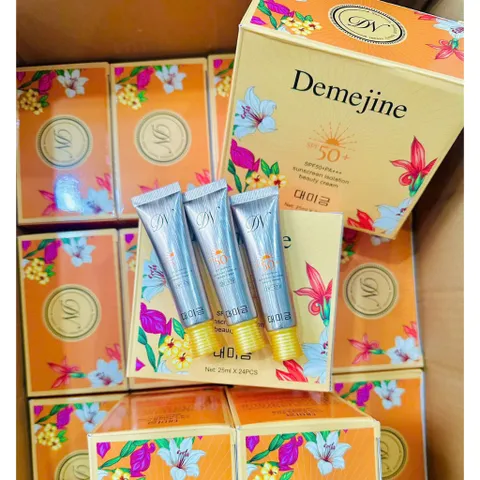 Kem Chống Nắng DEMEJJI Lọ Nhỏ Chính Hãng SPF50+ - Dưỡng Trắng Nâng Tone, Thấm Mướt, Kiềm Dầu Hiệu Quả Cho Da Khỏe Mạnh