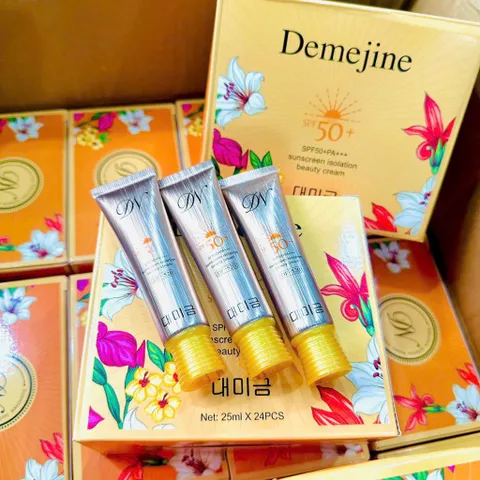 Kem Chống Nắng DEMEJJI Lọ Nhỏ Chính Hãng SPF50+ - Dưỡng Trắng Nâng Tone, Thấm Mướt, Kiềm Dầu Hiệu Quả Cho Da Khỏe Mạnh