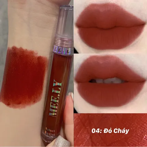 Son Kem Lì Melly Đỏ Cháy - Son Dưỡng Thiên Nhiên Siêu Mịn, An Toàn Cho Mẹ Bầu & Mẹ Bỉm, Giữ Ẩm Lâu Trôi, Không Chì