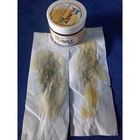 Sáp Tẩy Lông Chính Hãng Honey 350Gr - Wax Sạch Lông Không Đau Rát, Se Khít Lỗ Chân Lông + Tặng 50 Tờ Giấy & Que Wax