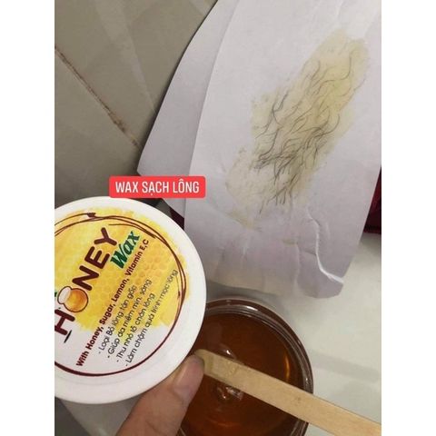 Sáp Tẩy Lông Chính Hãng Honey 350Gr - Wax Sạch Lông Không Đau Rát, Se Khít Lỗ Chân Lông + Tặng 50 Tờ Giấy & Que Wax