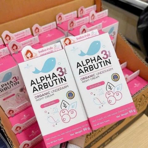 Kem Dưỡng Trắng Da Nách Alpha Arbutin Thái Lan - Giảm Thâm Mịn Da, Khử Mùi Hôi, Phục Hồi Làn Da 50g