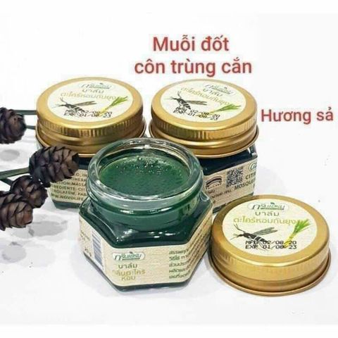Cao Thoa Muỗi Đốt Green Herb Balm - Thuốc Chống Ngứa, Giảm Sưng, Dành Cho Người Lớn và Trẻ Em, Chiết Xuất Thảo Dược An Toàn