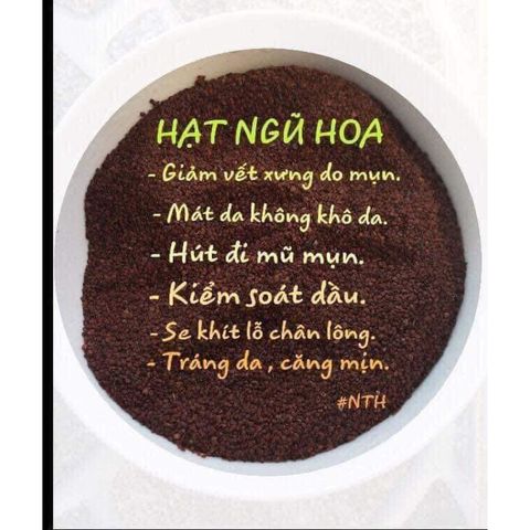 Mặt Nạ Ngũ Hoa Giúp Giảm Mụn, Làm Sáng Da, Thu Nhỏ Lỗ Chân Lông - Sản Phẩm Thiên Nhiên Cho Da Mụn, Hiệu Quả Cao