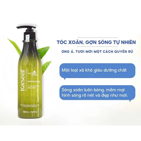 Kem Tạo Kiểu Tóc Xoăn Karseell 500ml - Gel Bóp Xoăn Tạo Sóng, Giữ Nếp, Chống Hư Tổn, Phù Hợp Mọi Loại Tóc