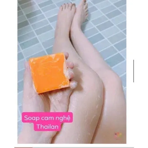 Xà Bông Cam Nghệ Thái Lan - Xà Phòng Tự Nhiên Dưỡng Da, Sáng Da, Thích Hợp Mọi Loại Da, Hàng Chính Hãng 65gr